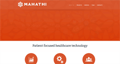 Desktop Screenshot of mahathi.com
